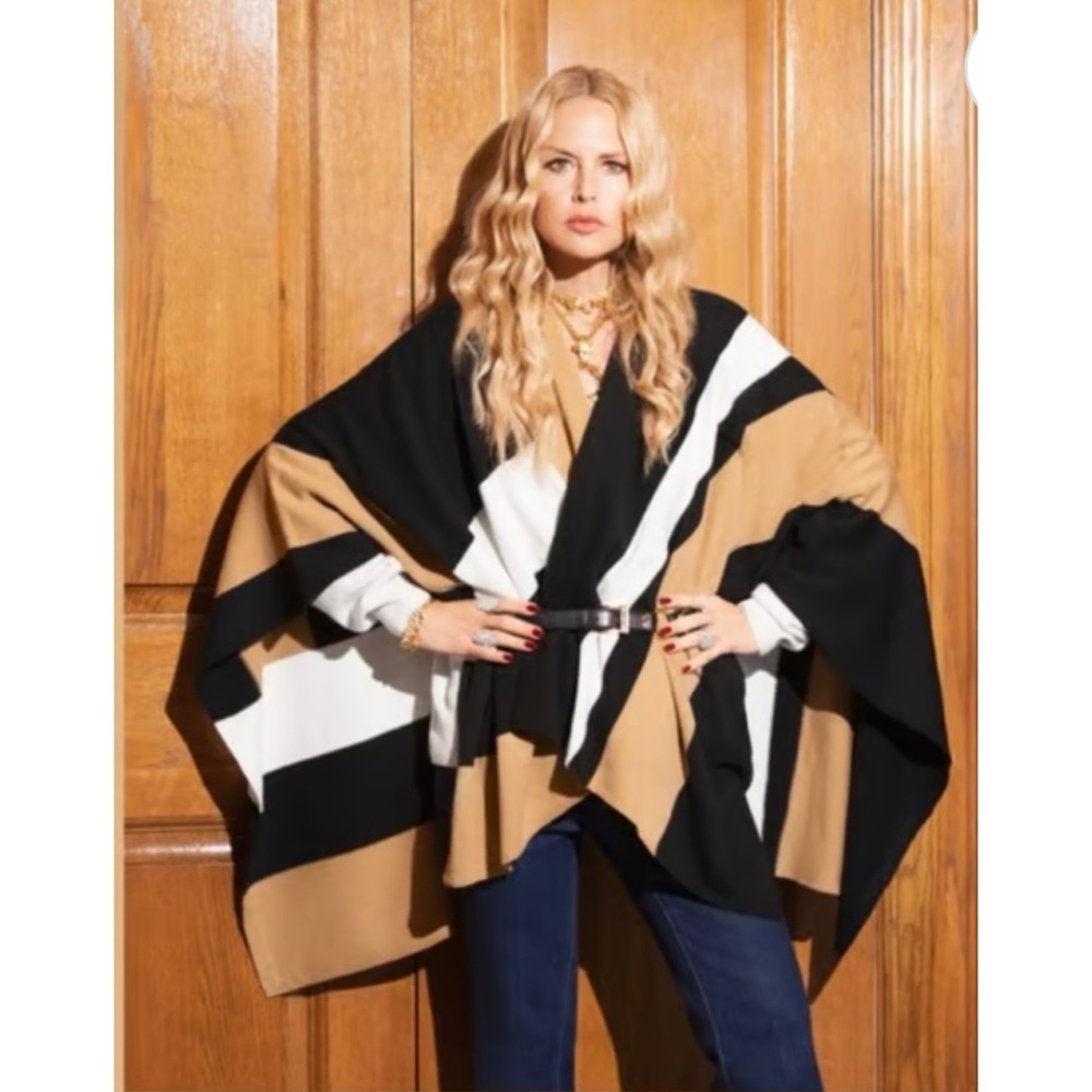 The Parrish LA Stevie Poncho Multicolor Women’s One Size -NWT
